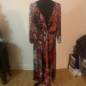 Multi colored pink dress